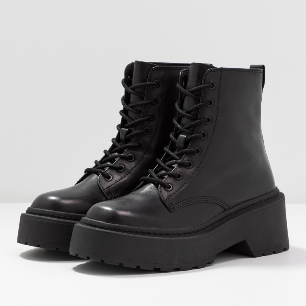 Top Shop Austin Leather Boots 36 5.5 NIB